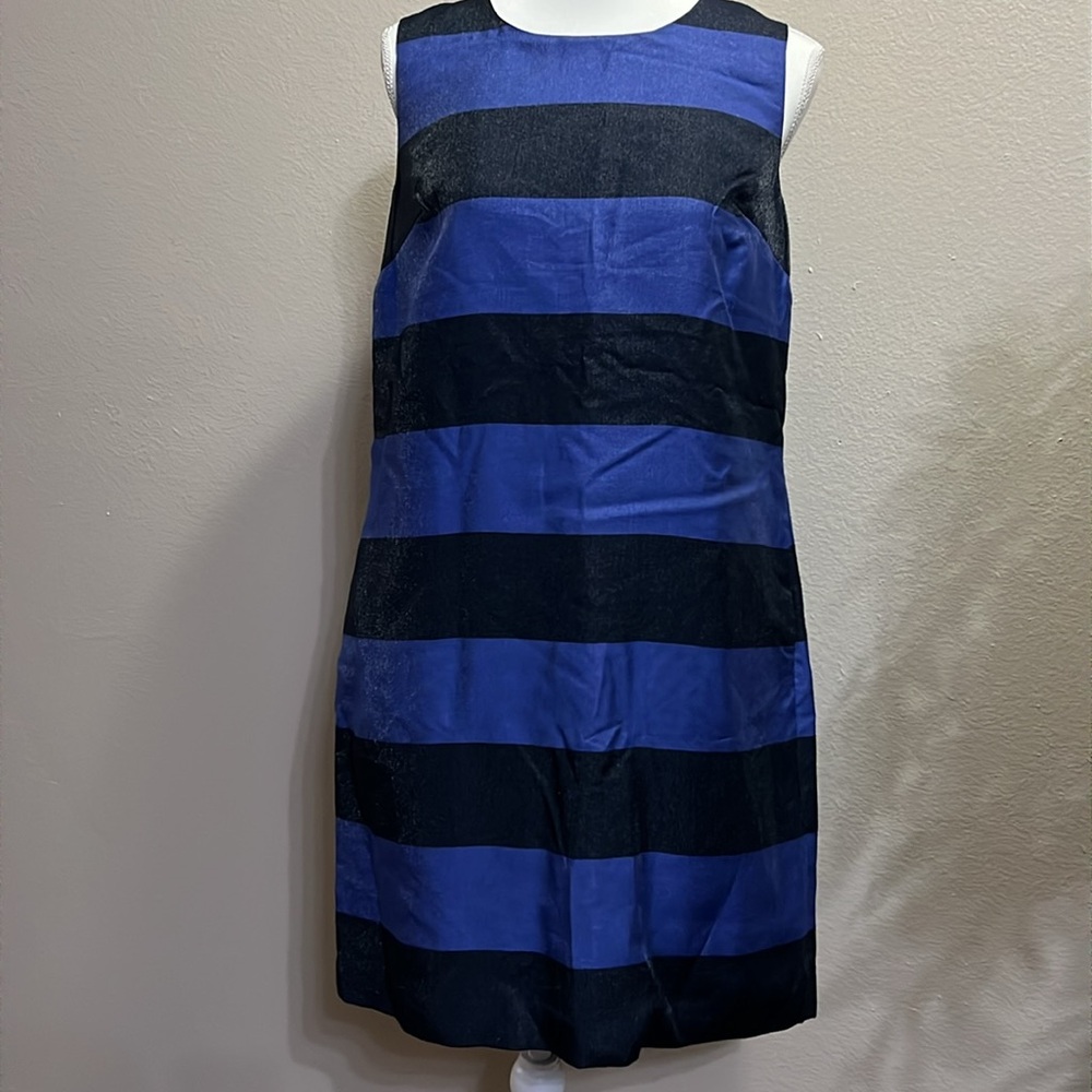 NWT!🎉 Banana Republic Dress Womens Blue Sleeveless Sheath Size 8